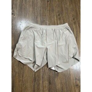 Lululemon Fast Free Outpacer Shorts 6" Mens Large Green Yellow M7AU8S